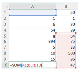 F2 toets - formule verwijzing